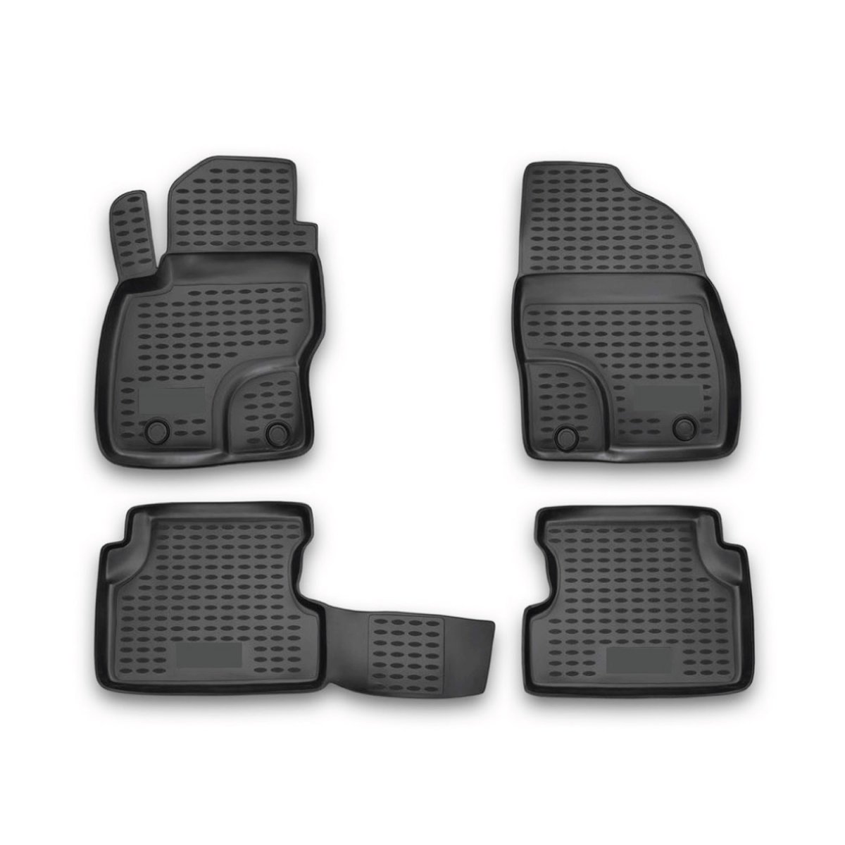 Ford Focus Floor Mats - Omac - Rubber TPE - Black - '04-'11 Ford Focus Floor Mats - Omac - Rubber TPE - Black - '04-'11